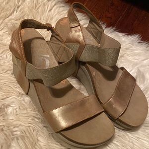 OTBT Bushnell Leather Platform Wedges